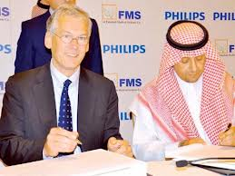 Prins Mohammed bin Khaled Al Abdullah Al Faisal (rechts), President en Chief Executive Officer vd Al Faisaliah Group en Frans van Houten, <a href=