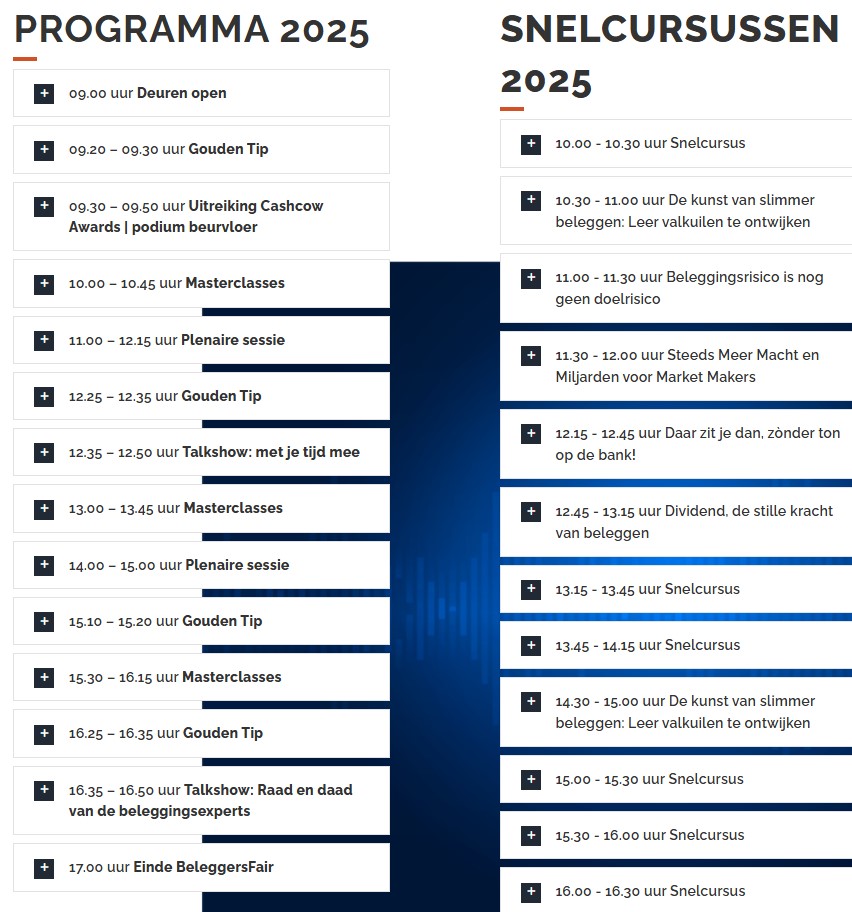 Programma beleggersfair